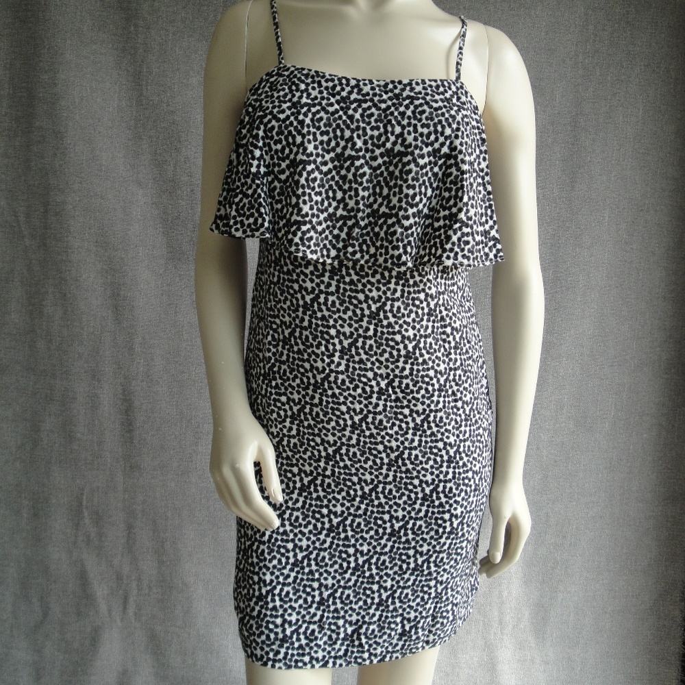 J Crew black&white NEW spaghetti strap dress